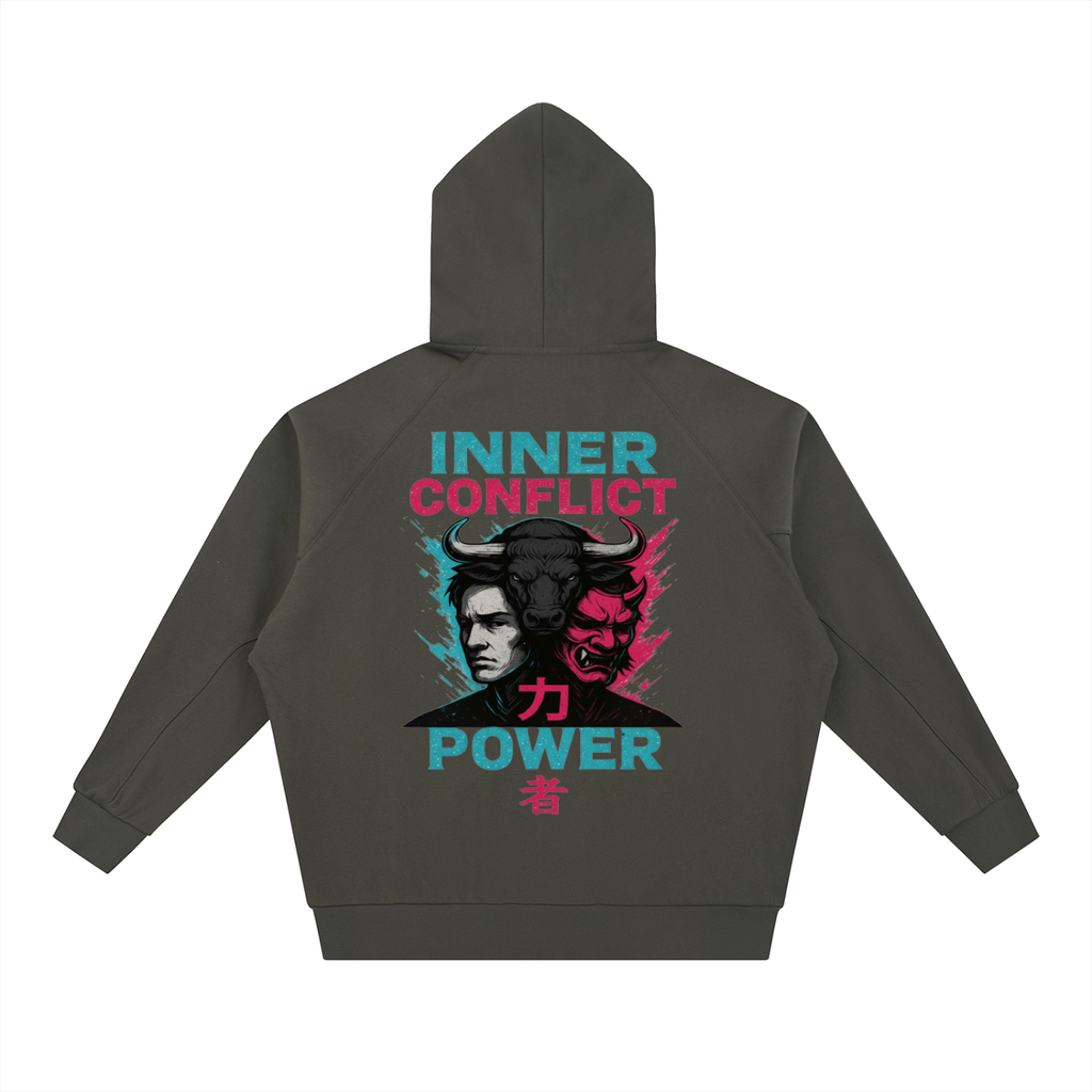 INNER CONFLICT Zip Hoodie
