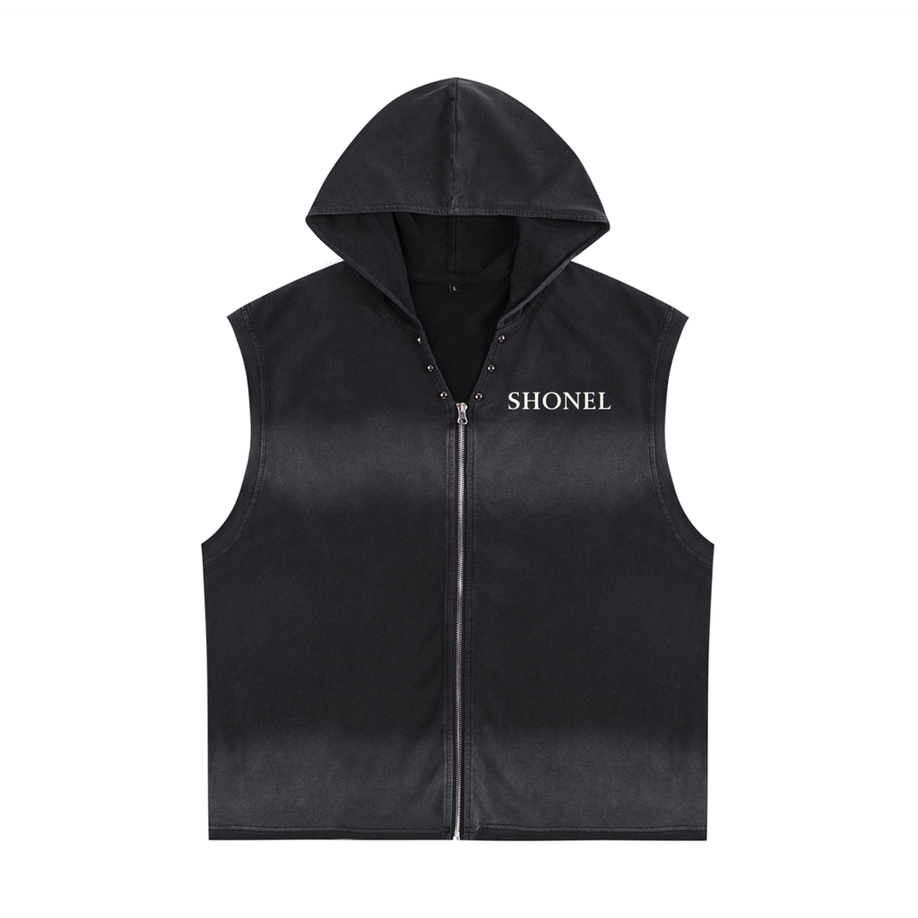 SHONEL SLEEVELESS ZIP HOOD
