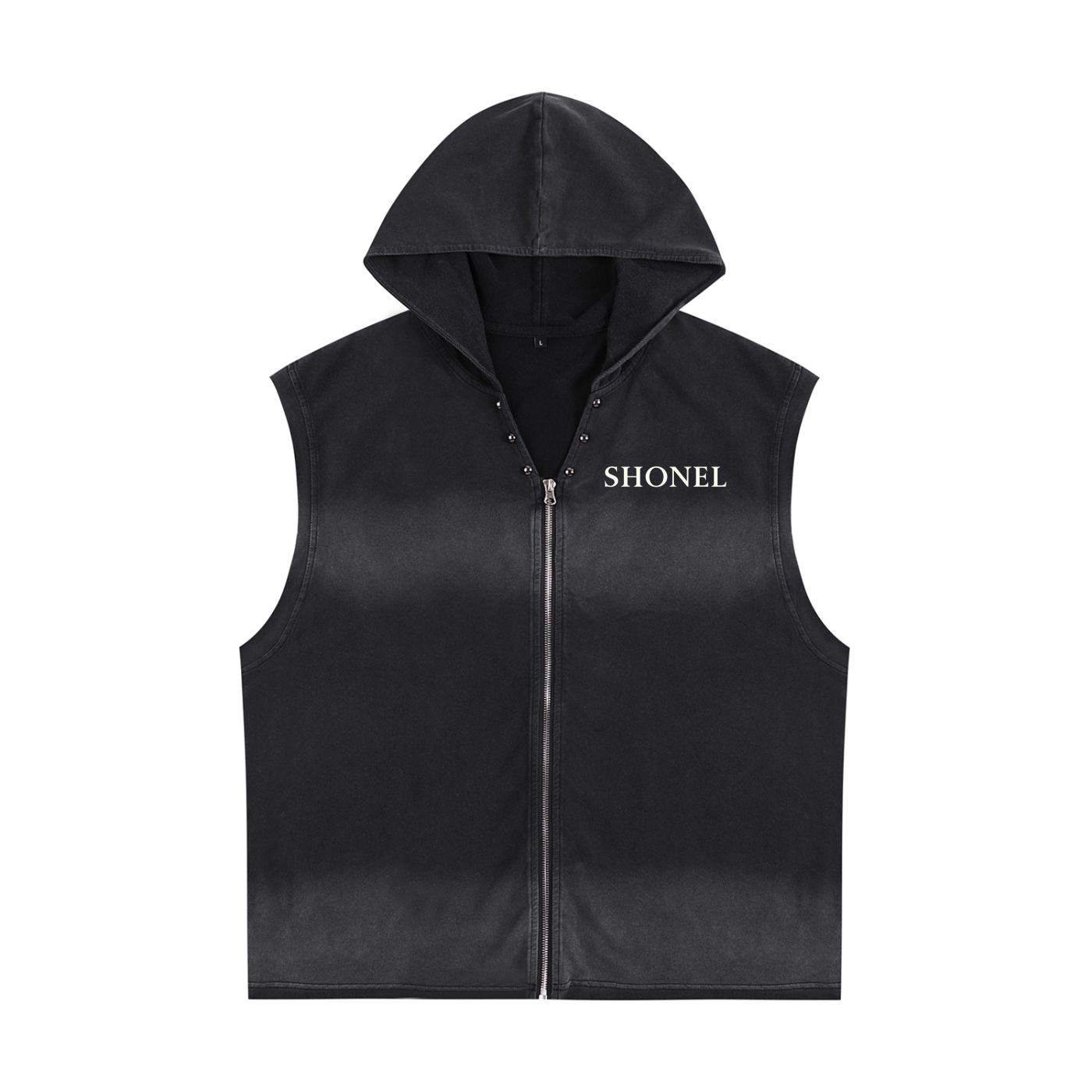 SHONEL SLEEVELESS ZIP HOOD