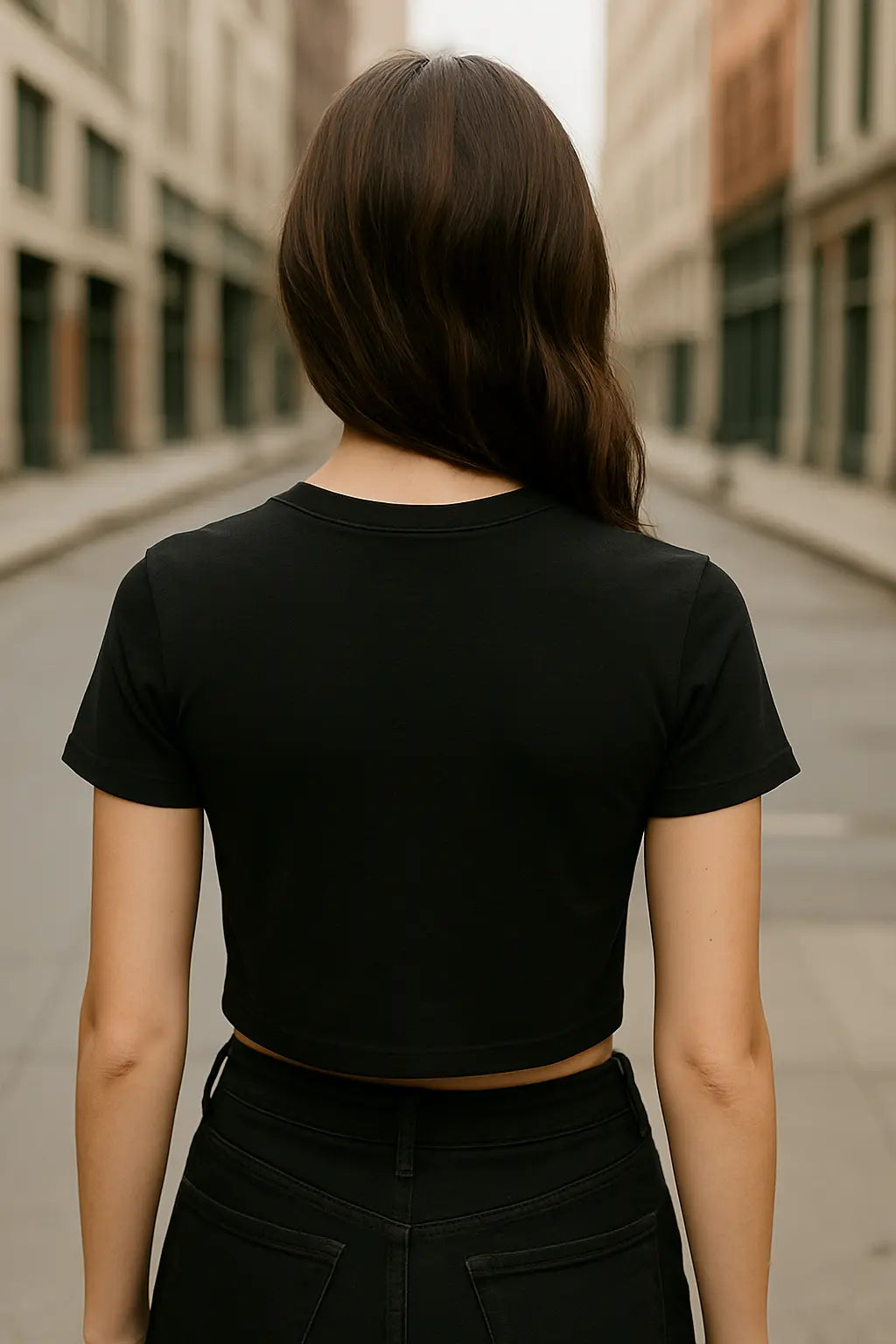 Back view of butterfly design t-shirt
