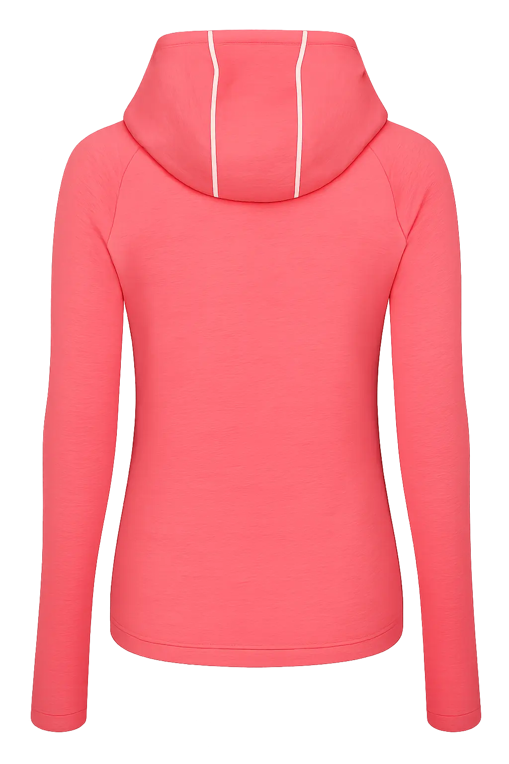 Back view of pink hoodie only