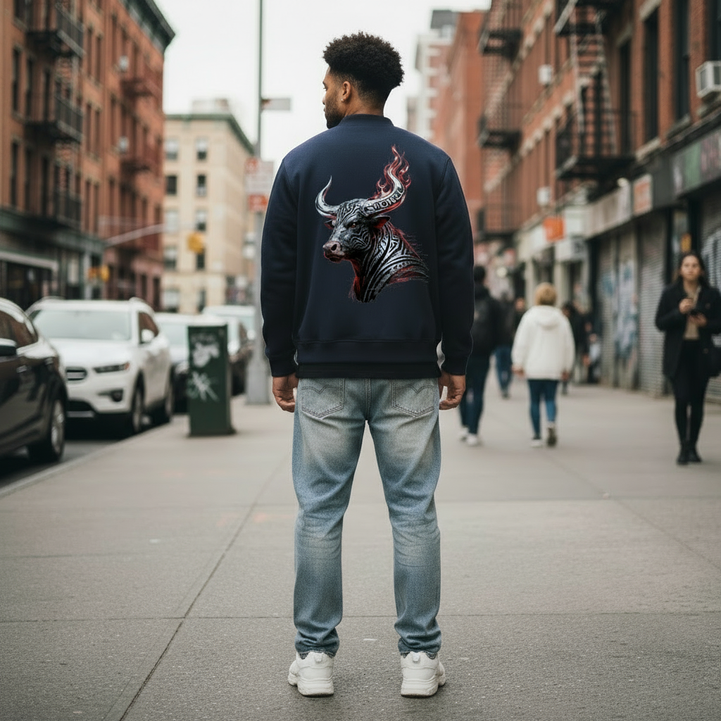 Back view - Shonel bomber jacket without text