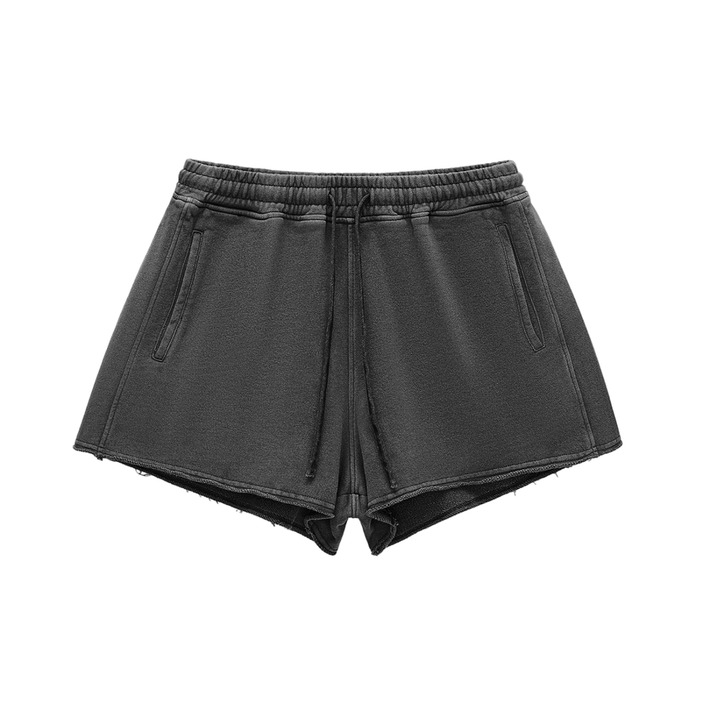 WASHED DRAWSTRING SHORT