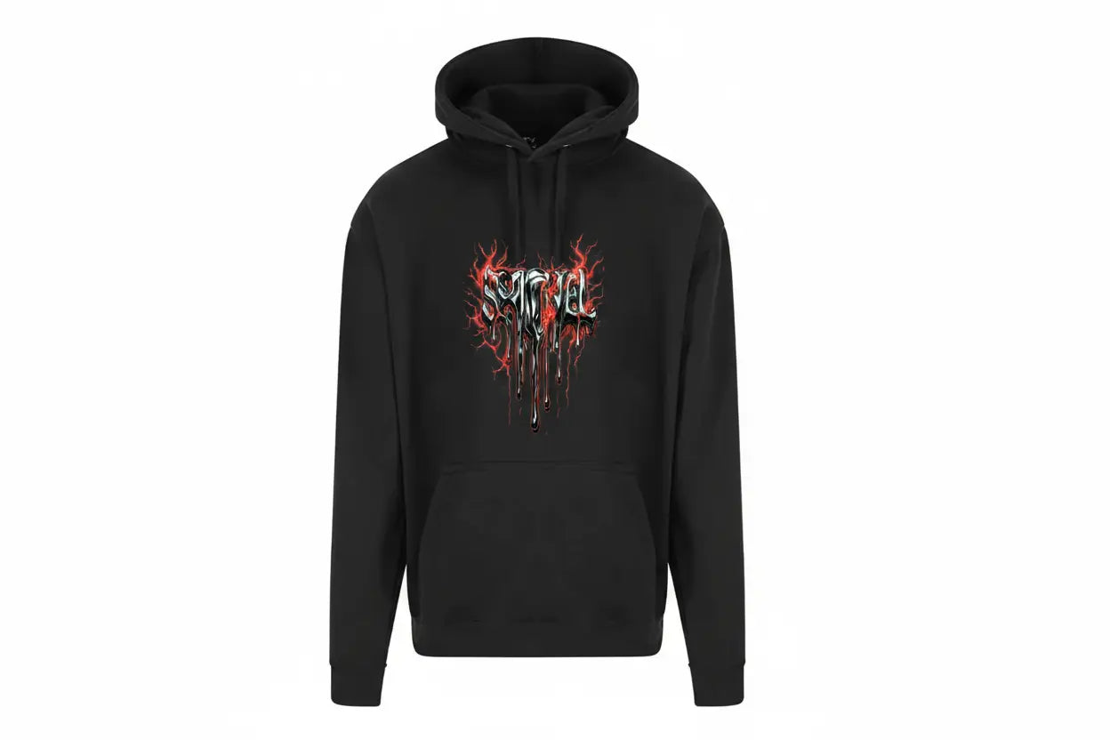Black hoodie with SHONEL design