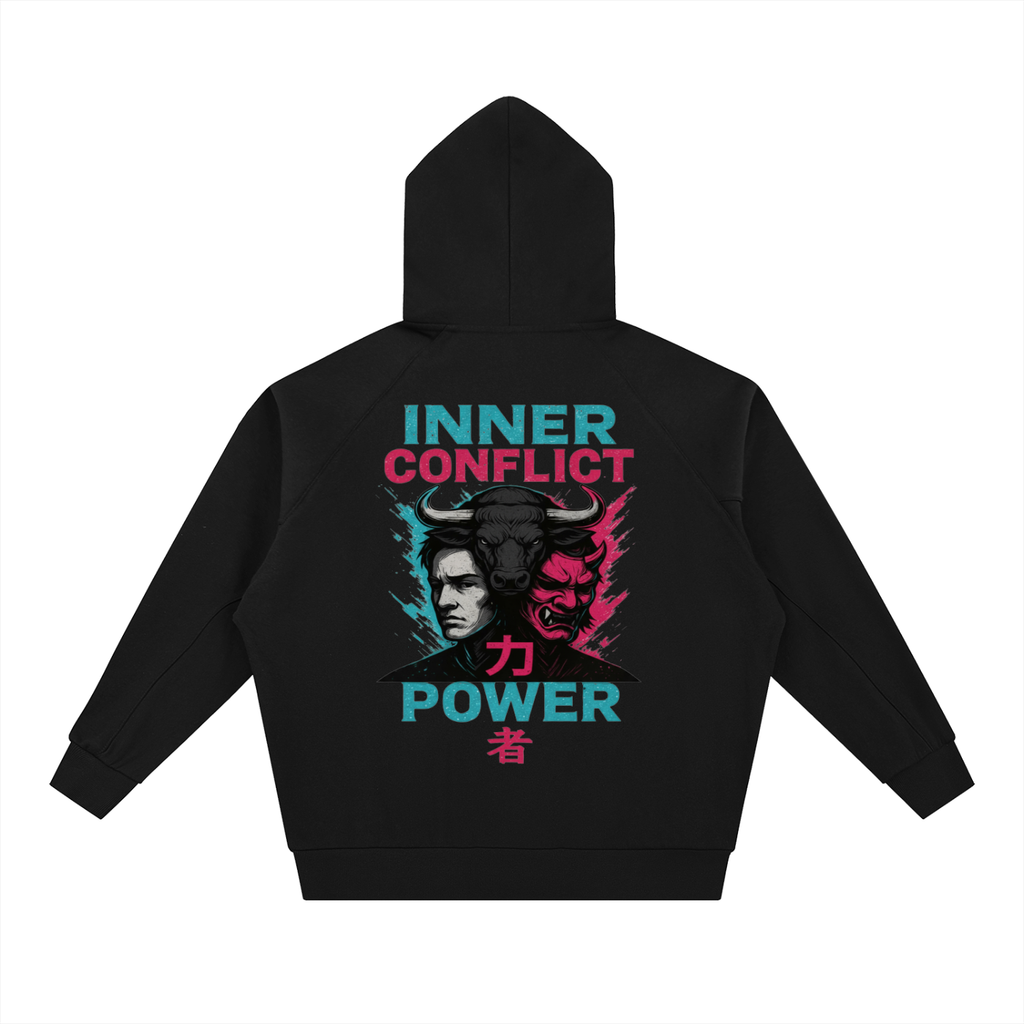 INNER CONFLICT Zip Hoodie