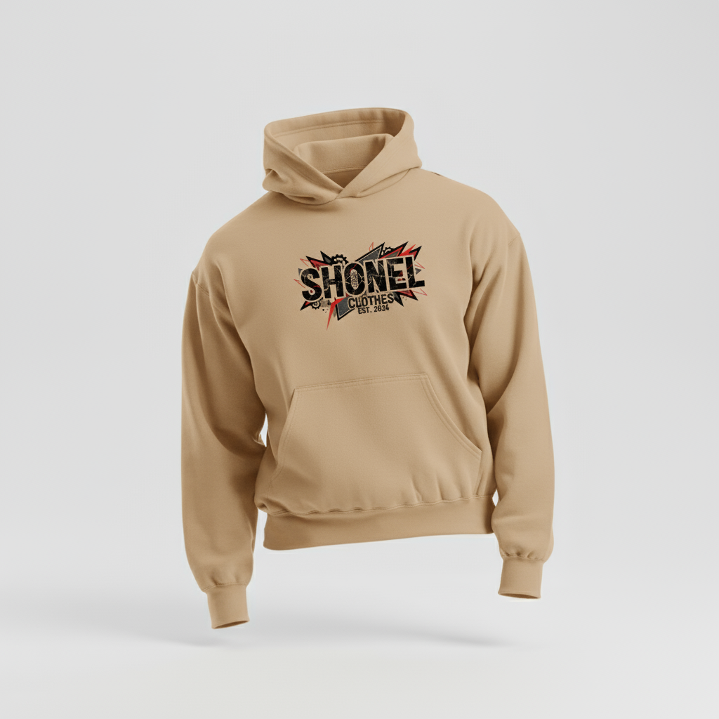 Desert Sand Hoodie with Shonel Design
