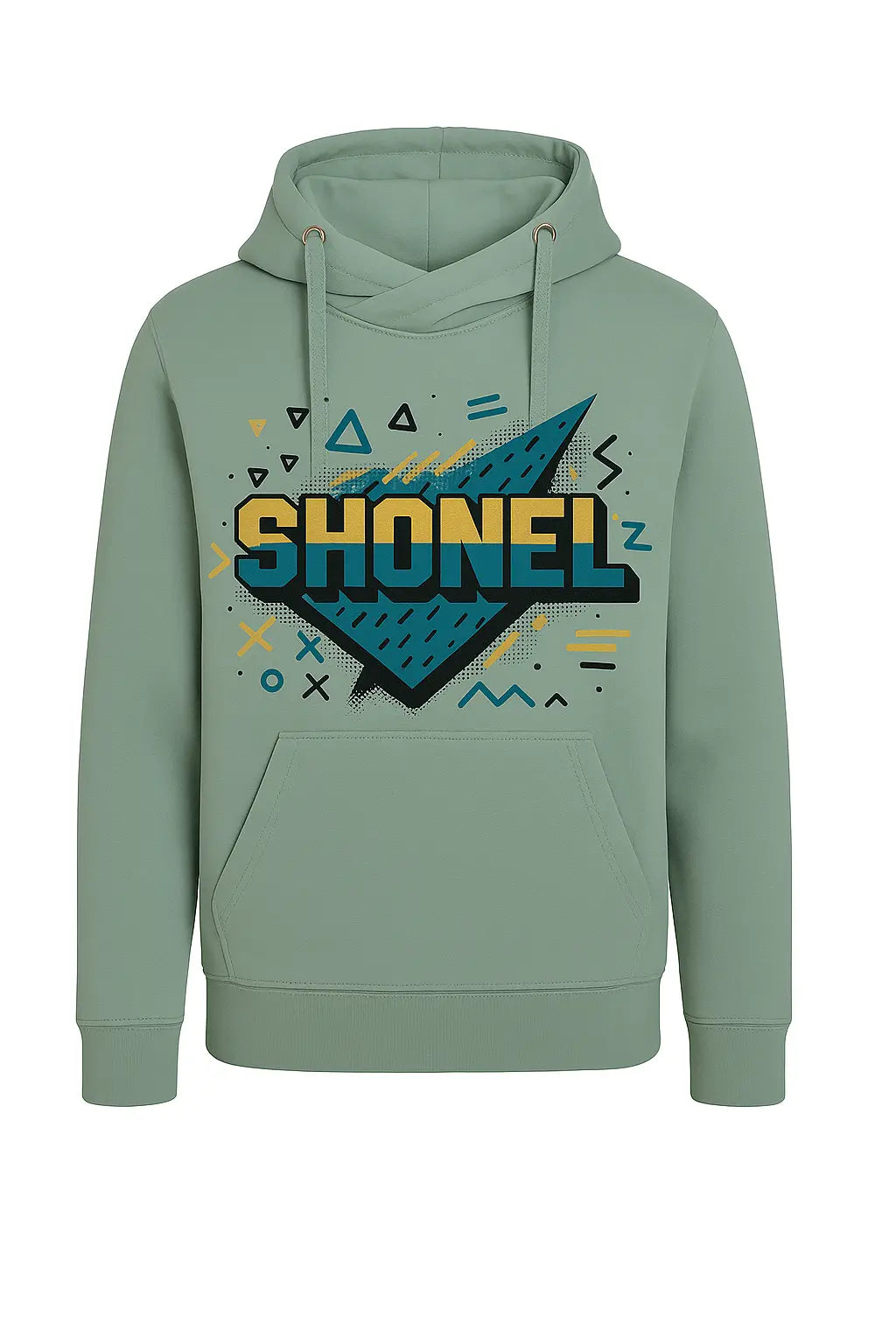 THE GEO CROSS HOODIE - Shonel Clothes