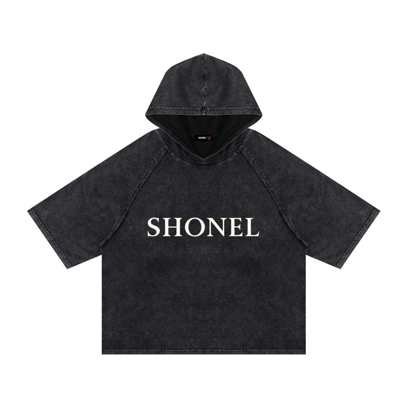 SHONEL WASHED CROP HOODIE