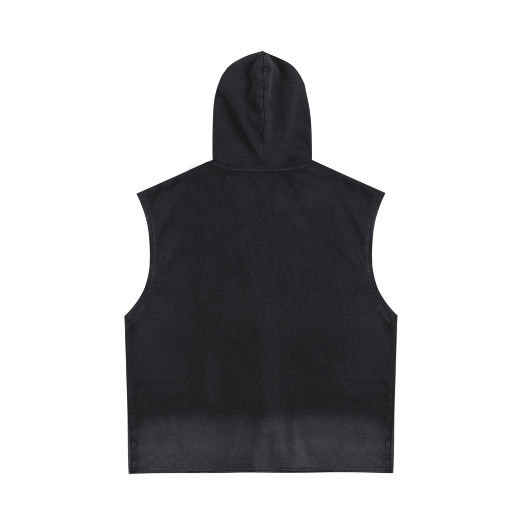 SHONEL SLEEVELESS ZIP HOOD