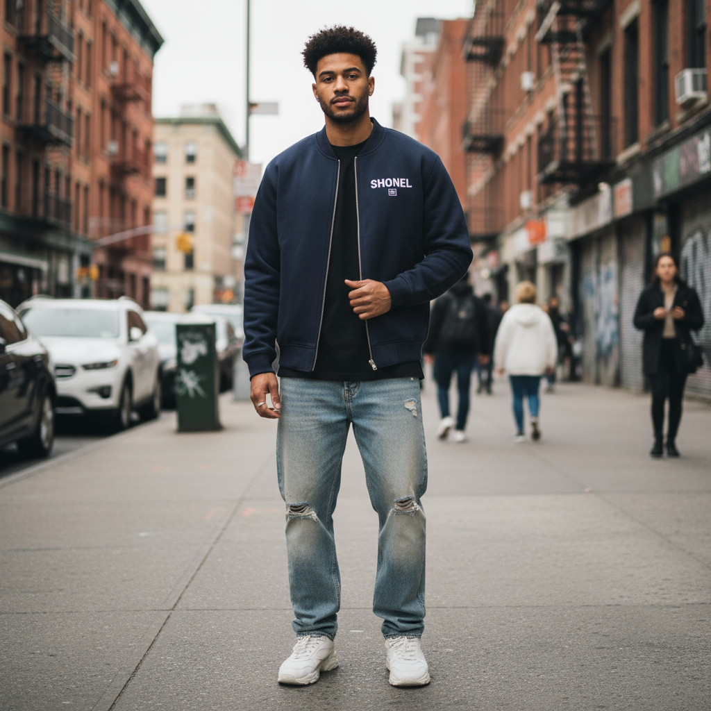 Front view - Shonel bomber jacket