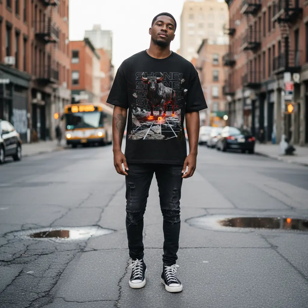 THE ORIGIN BULL HEAVY TEE - Shonel Clothes