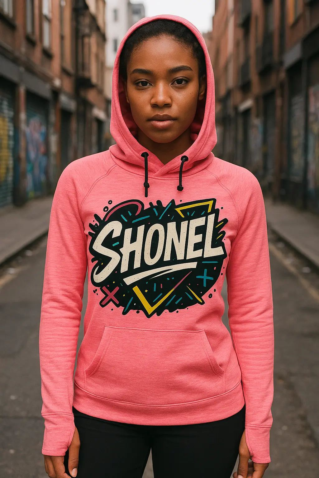 Professional street photo of SHONEL hoodie