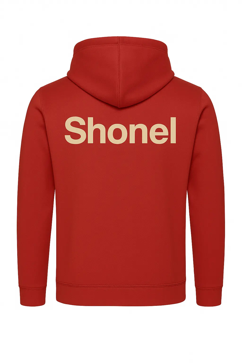 Shonel Red Hoodie - Back Design