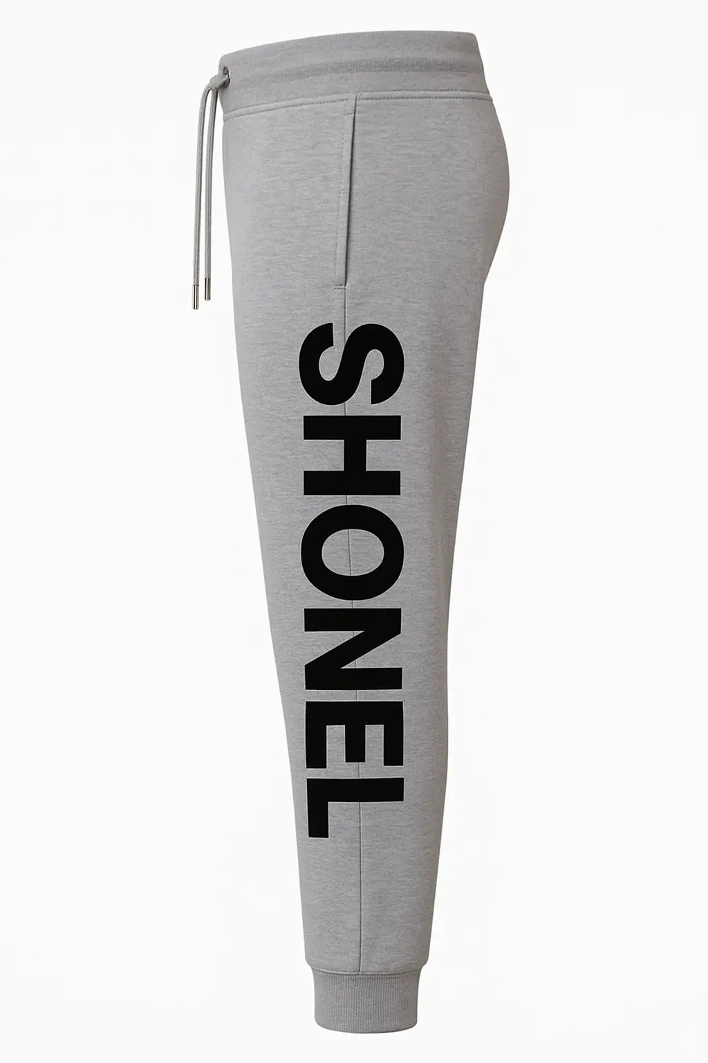 Side View with Outside Seam Shonel Text
