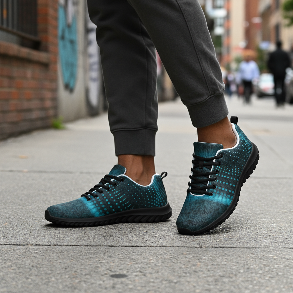 Street wear style photo featuring athletic shoes